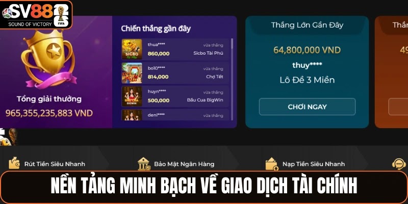Nền tảng minh bạch về giao dịch tài chính